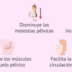 Beneficios de la fisioterapia embarazo: alivia dolor de espalda, molestias pélvicas, previene incontinencia, fortalece suelo pélvico y mejora circulación.