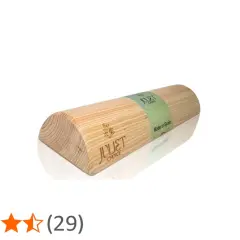 Tronco eutonia de madera natural, con etiqueta "Juliet Choice" y "Made in Spain". Ideal para relajación y bienestar.