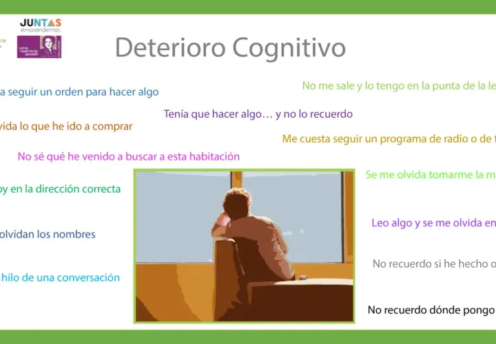 El deterioro cognitivo se manifiesta en olvidos, dificultad para seguir conversaciones o recordar dónde se dejan las cosas.