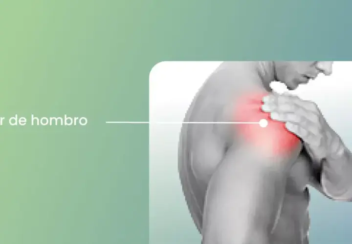 Dolor en el hombro, afectando el músculo deltoides.
