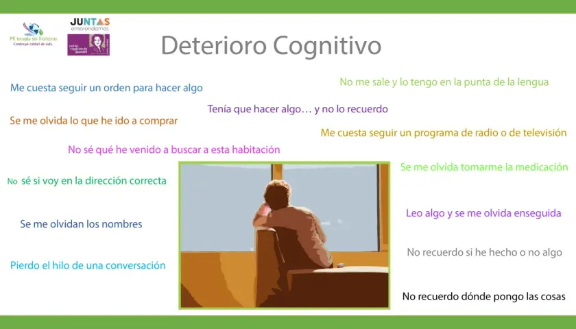 El deterioro cognitivo se manifiesta en olvidos, dificultad para seguir conversaciones o recordar dónde se dejan las cosas.