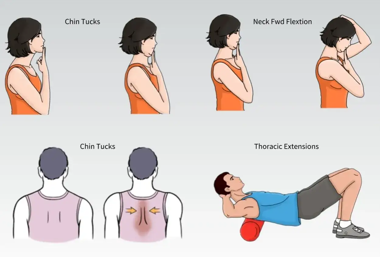 Ejercicios para aliviar la tensión y el dolor de cuello, incluyendo